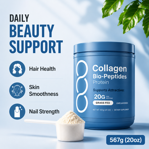 Collavelle Advanced Collagen Peptides Powder – Grass-Fed Hydrolyzed Protein | 20oz